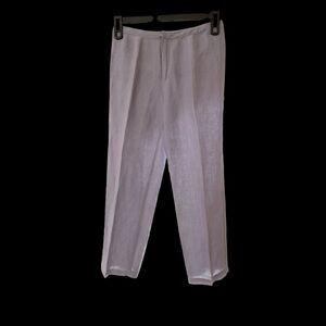 Sigrid Olsen Linen Blend Sport Vintage Women Light Purple‎ Pants Sz 6P EUC